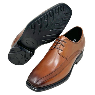Elevator shoes height increase FST0083 - 3 Inches Taller (Brown) - Size 9 Only